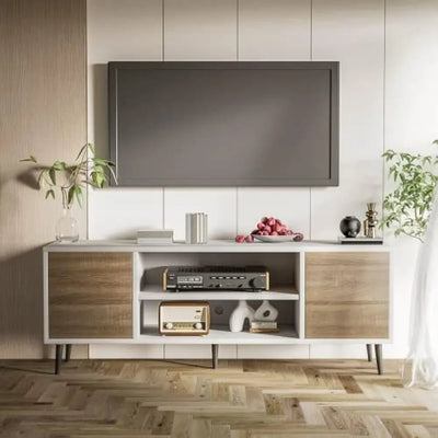 Mid-Century Modern TV Stand Entertainment Center - Build Your Own Dream Home