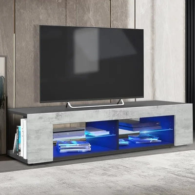 Modern LED Entertainment Center, Media Console, TV Stand - Build Your Own Dream Home